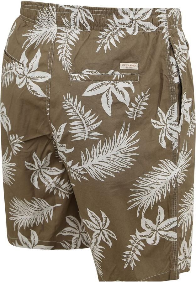 SCOTCH & SODA Heren Broeken Seasonal Relaxed Straight Printed Poplin Bermuda Khaki - Foto 10