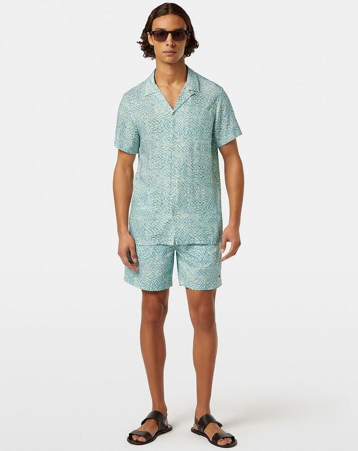 Scotch & Soda Overhemd Lange Mouw Scotch & Soda Shortsleeve Overhemd Print Lichtgroen - Foto 2