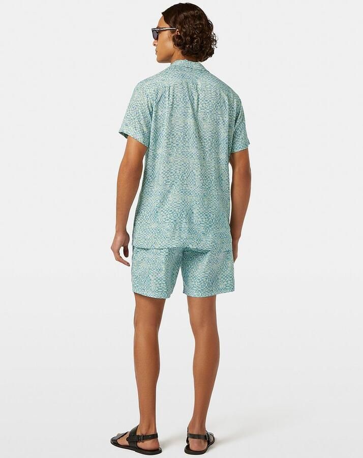 Scotch & Soda Overhemd Lange Mouw Scotch & Soda Shortsleeve Overhemd Print Lichtgroen - Foto 4