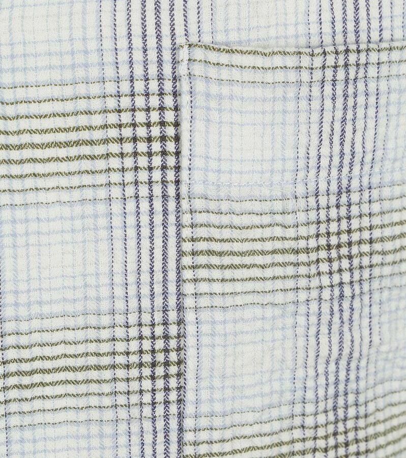 Scotch and Soda Shortsleeve Overhemd Seersucker Ruit Multicolor - Foto 2
