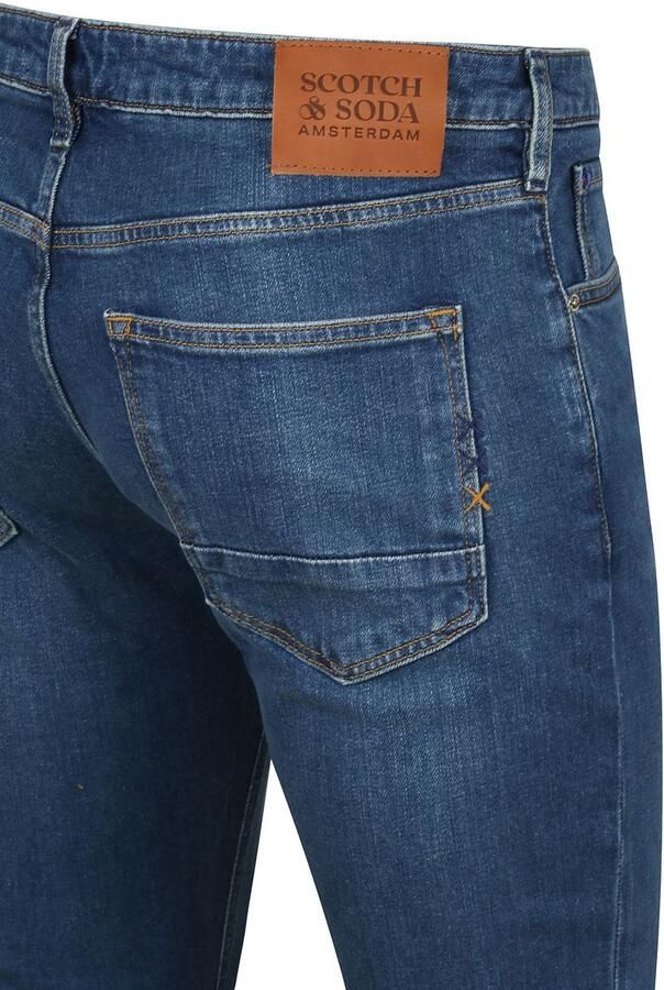 Scotch & Soda Blauwe Skinny Jeans Amsterdam Blue Collectie Blauw Heren - Foto 7