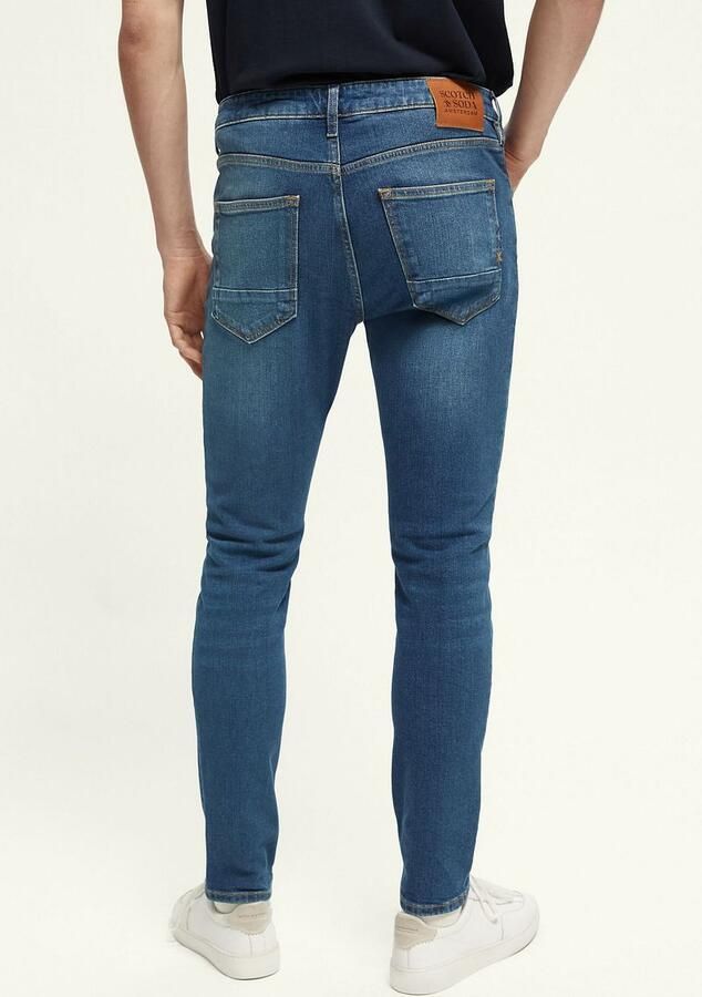 Scotch & Soda Blauwe Skinny Jeans Amsterdam Blue Collectie Blauw Heren - Foto 4
