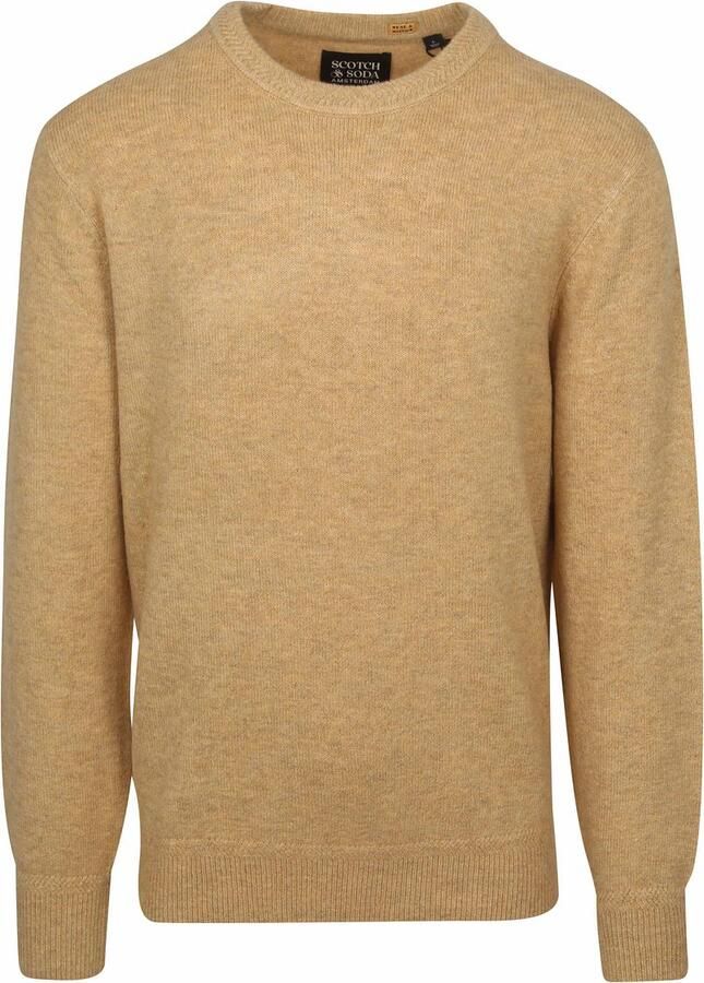 SCOTCH & SODA Heren Truien & Vesten Soft Knit Regular Fit Sweater Camel - Foto 5