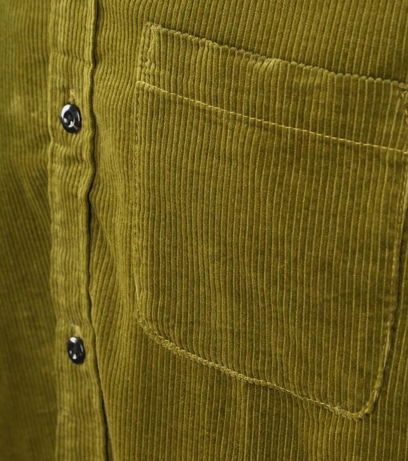 Scotch and Soda Solid Corduroy Overhemd Groen