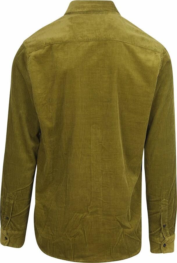 Scotch and Soda Solid Corduroy Overhemd Groen - Foto 2