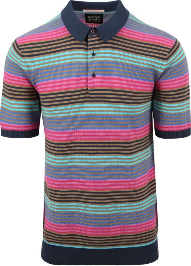 Scotch and Soda Structure Knitted Polo Multicolour
