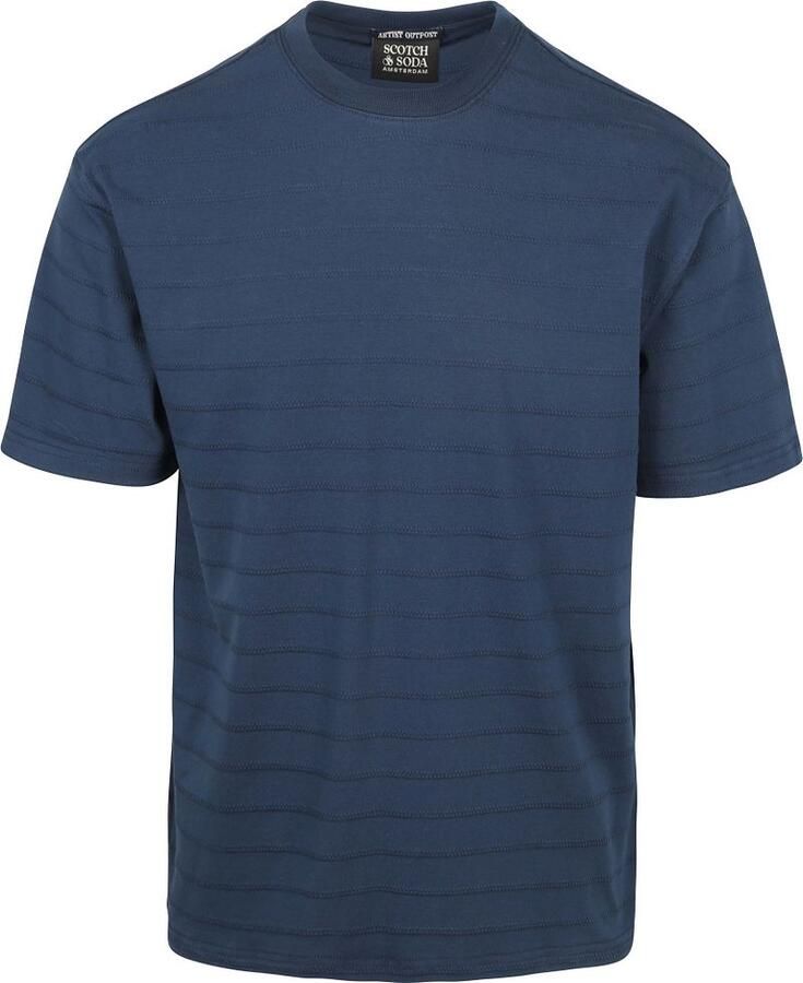 Scotch & Soda T-shirt Scotch & Soda Structured T-shirt Navy