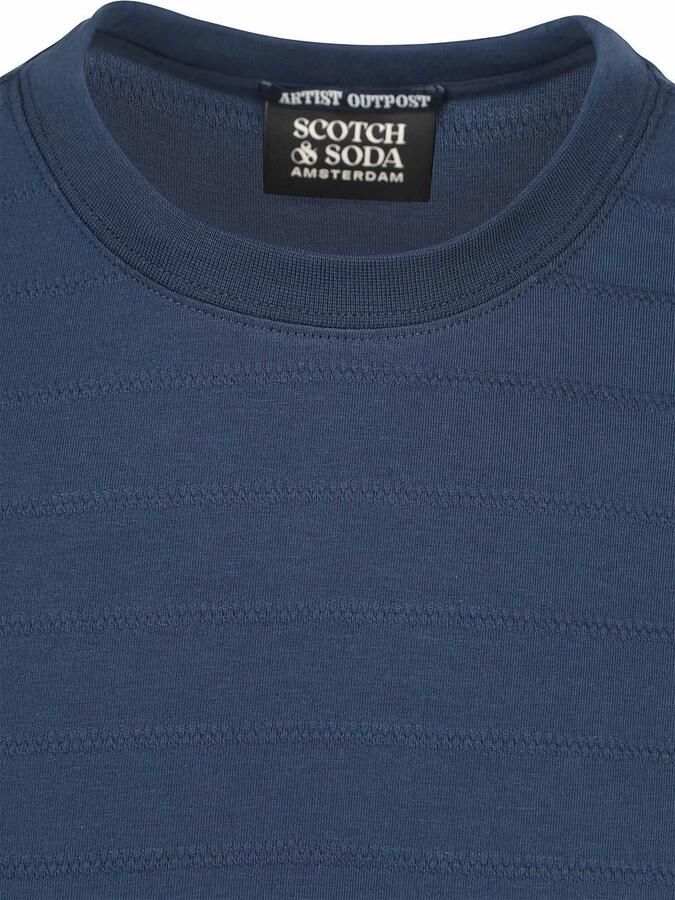 Scotch & Soda T-shirt Scotch & Soda Structured T-shirt Navy - Foto 3