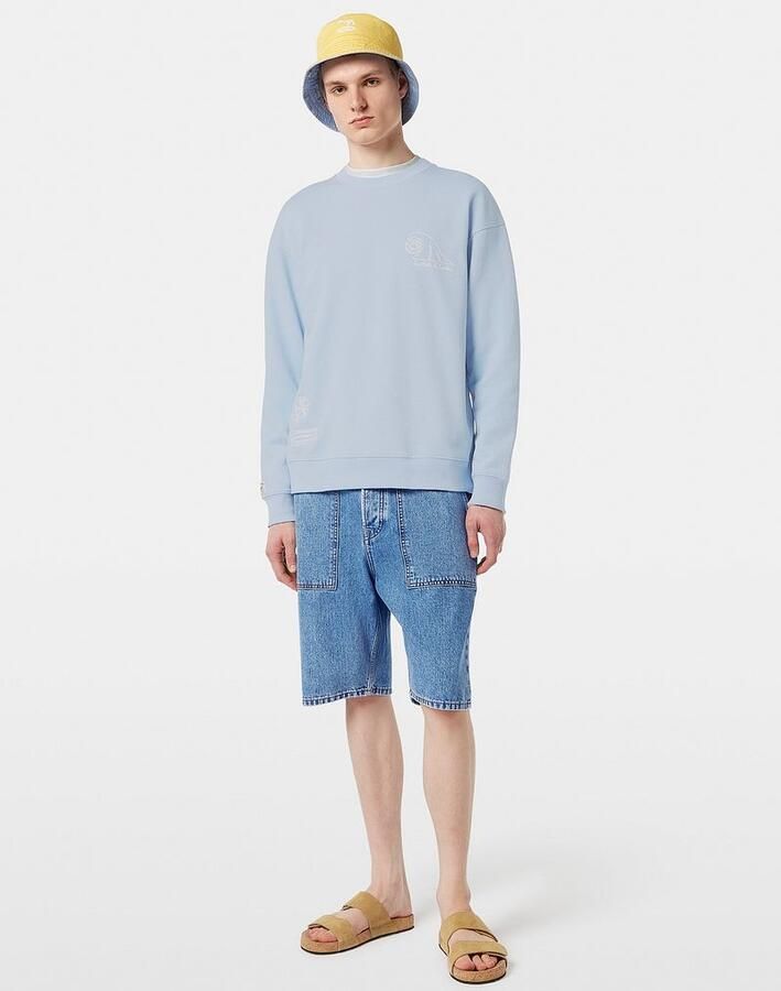 Scotch and Soda Sweater Embroidered Lichtblauw - Foto 4