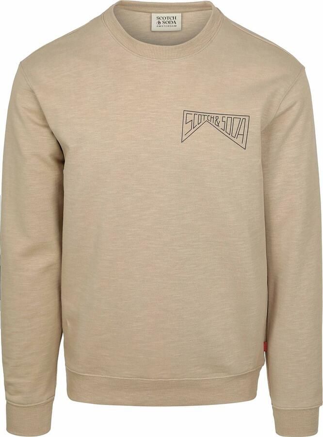Scotch & Soda Sweater Scotch & Soda Sweater Logo Beige - Foto 3
