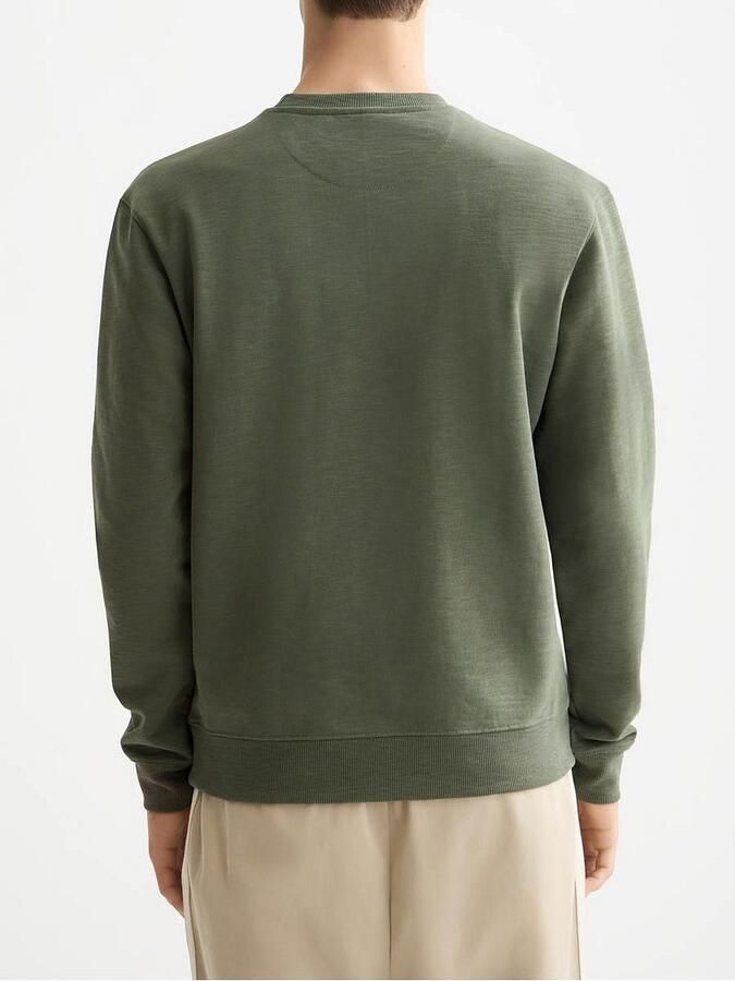 Scotch & Soda Sweaters Scotch & Soda Sweater Logo Olijfgroen - Foto 9