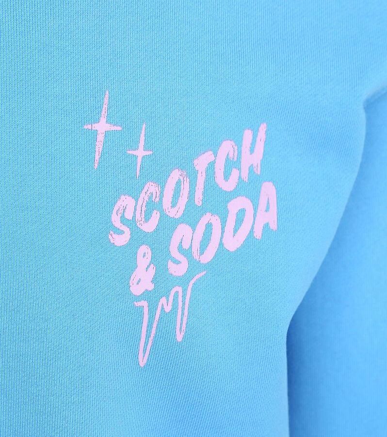 Scotch & Soda Sweater Scotch & Soda Sweater Print Blauw - Foto 4