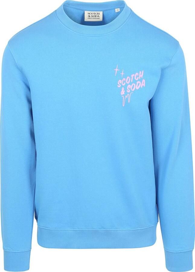 Scotch & Soda Sweaters Scotch & Soda Sweater Print Blauw - Foto 4