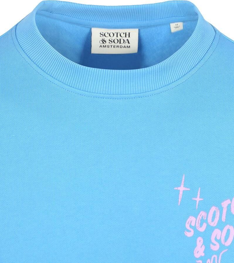 Scotch & Soda Sweaters Scotch & Soda Sweater Print Blauw - Foto 5
