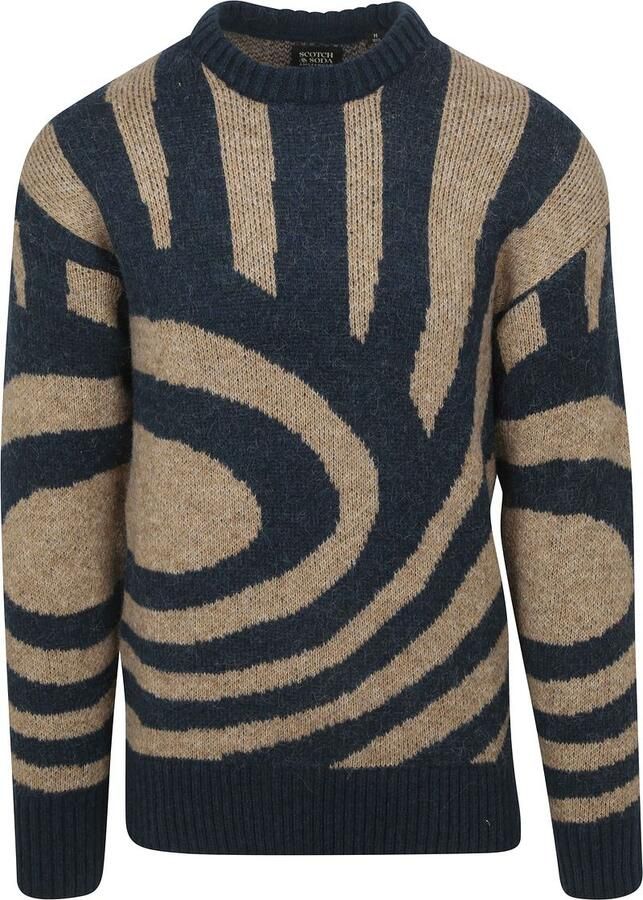 Scotch & Soda Gebreide pullover met ronde hals model 'Hairy'