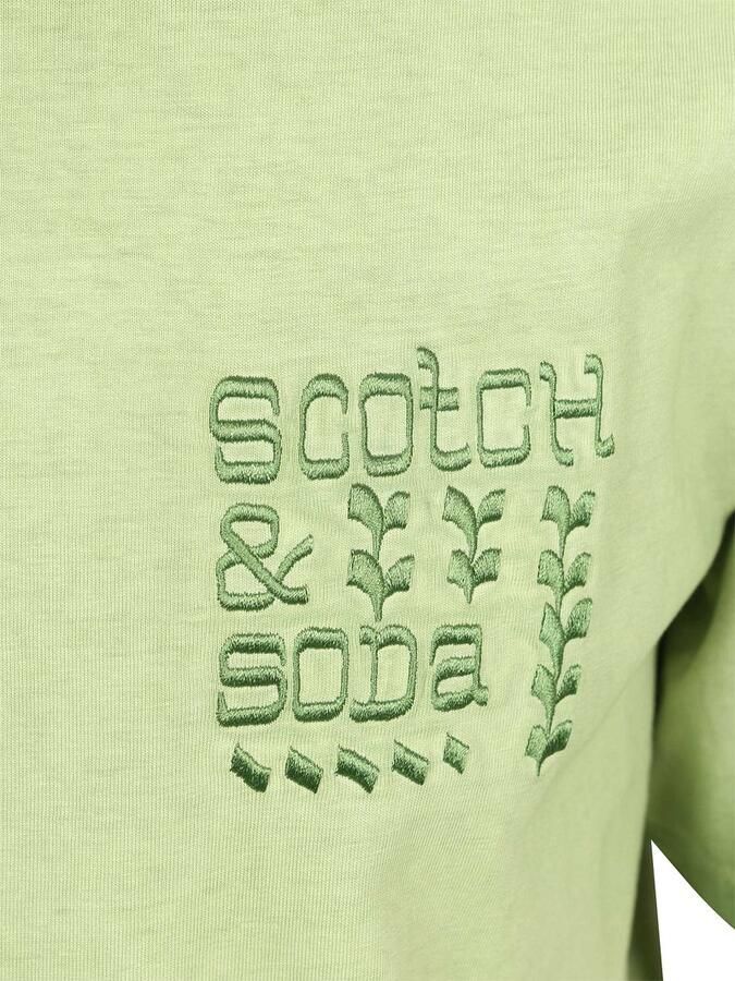 Scotch & Soda T-shirt Korte Mouw Scotch & Soda T-Shirt Groen - Foto 5