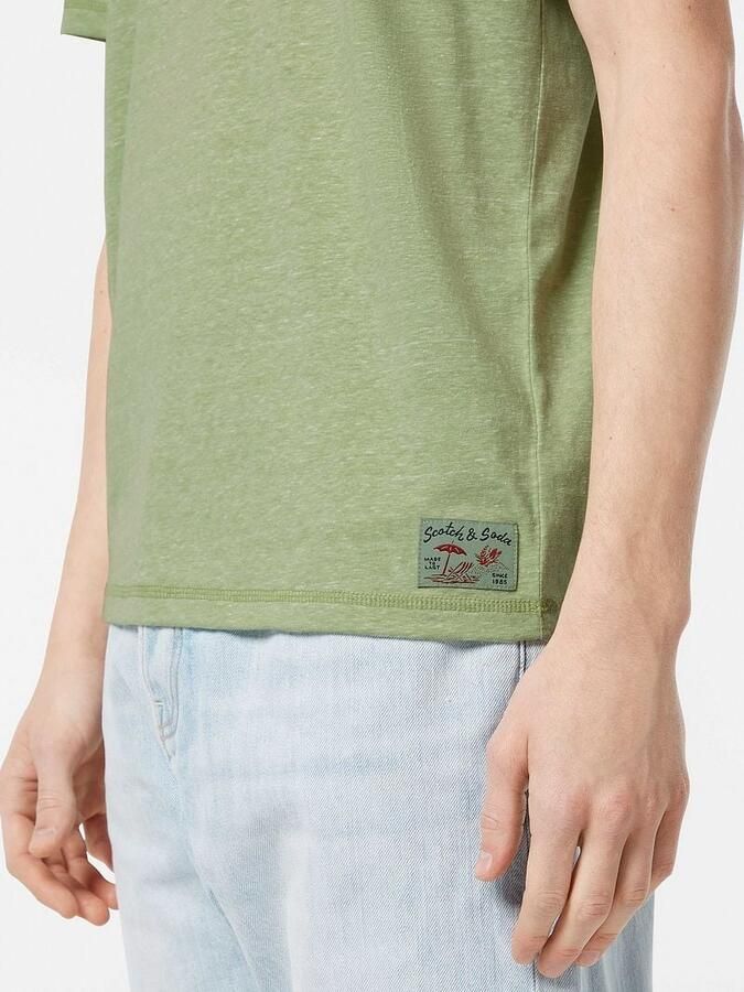 Scotch & Soda T-shirt Scotch & Soda T-Shirt Melange Groen - Foto 6