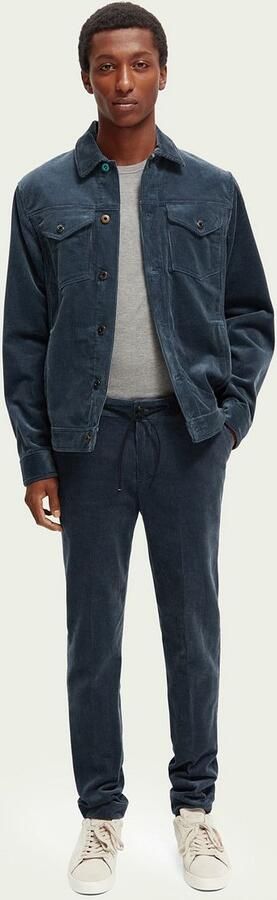 Scotch and Soda Warren Corduroy Broek Donkerblauw - Foto 5