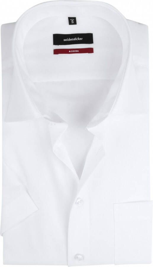 seidensticker Overhemd Wit Korte Mouw