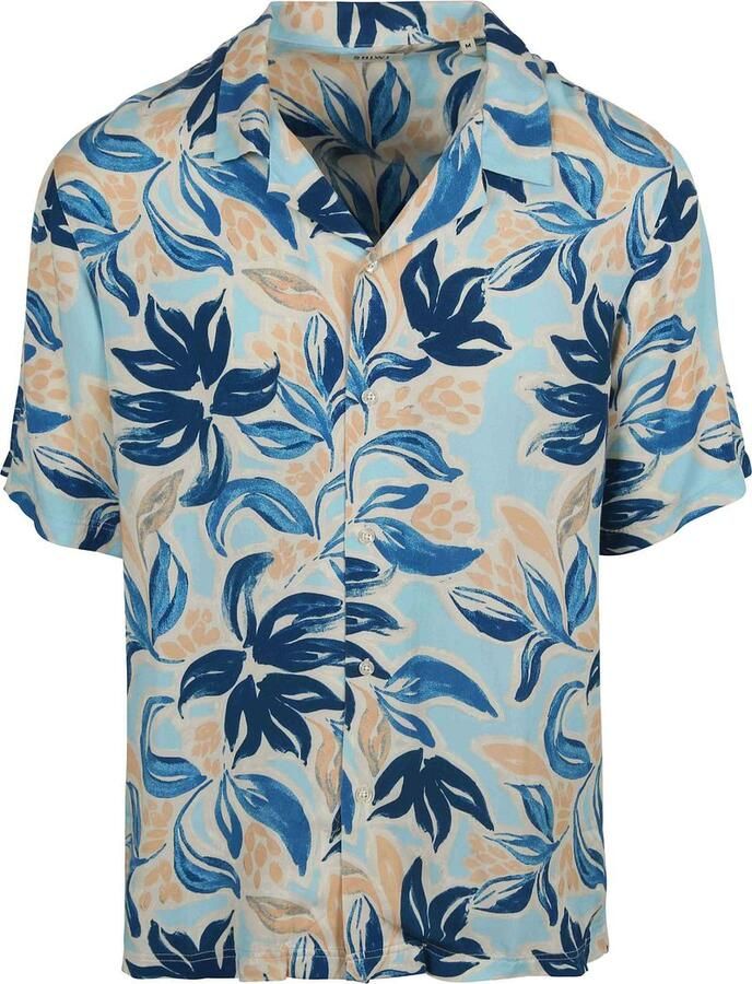 SHIWI Heren Overhemden Men Vic Short Sleeve Shirt Floral Leafs Multi - Foto 7