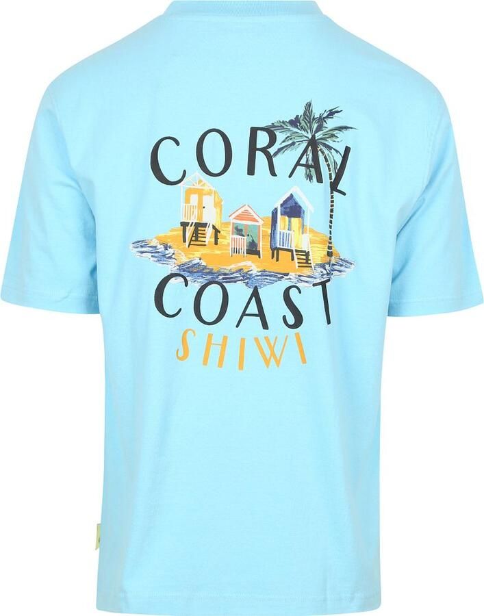 Shiwi T-Shirt Finn Coral Coast Backprint Lichtblauw - Foto 2