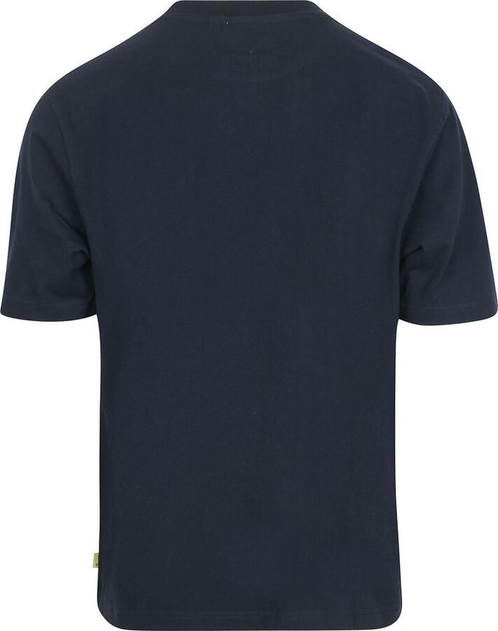 SHIWI Heren Polo's & T-shirts Men Finn Relaxed T-shirt Coral Coast Donkerblauw - Foto 6