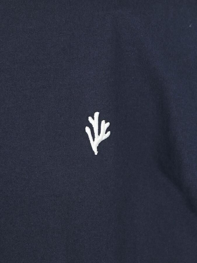 SHIWI Heren Polo's & T-shirts Men Finn Relaxed T-shirt Coral Logo Donkerblauw - Foto 5