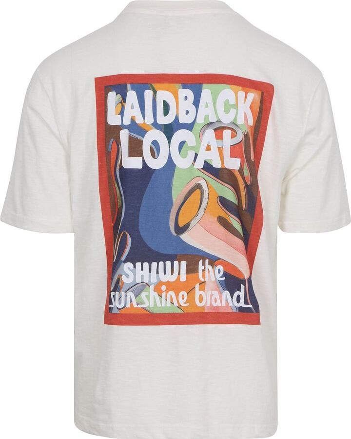 Shiwi T-Shirt Finn Laidback Local Wit - Foto 2