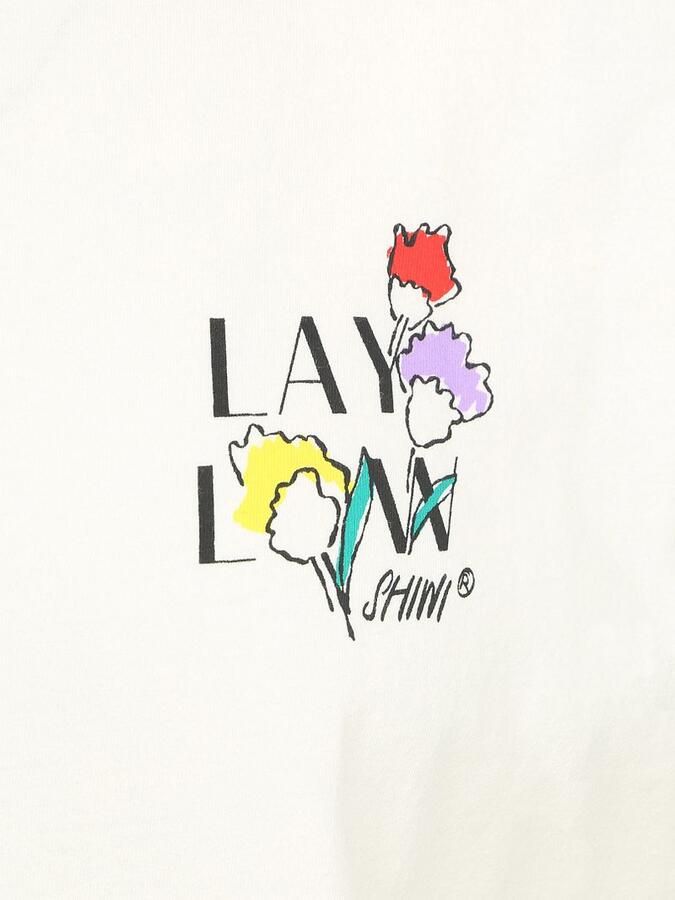 Shiwi T-Shirt Finn Sketched Flowers Off White - Foto 3