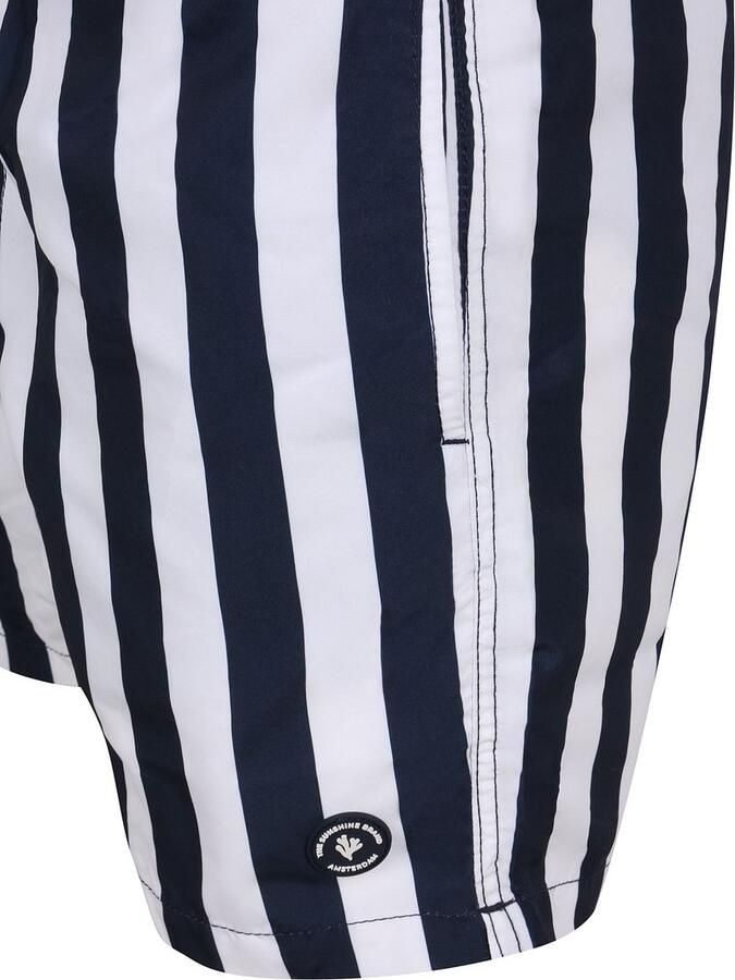 SHIWI Heren Zwembroeken Men Swimshort Broad Stripe Blauw - Foto 7