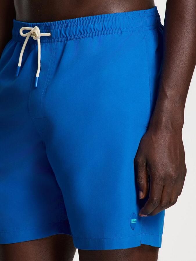 SHIWI Heren Zwembroeken Men Mike Swim Shorts 7 Inch Solid Blauw - Foto 8