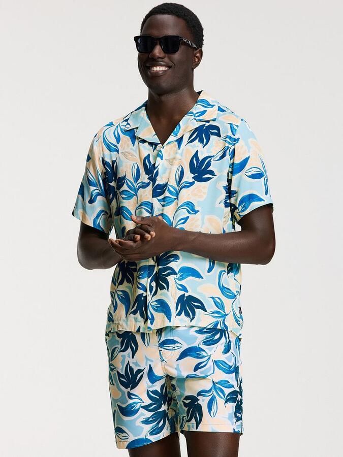 SHIWI Heren Zwembroeken Men Mike Swim Shorts 7 Inch Floral Leafs Multi - Foto 9