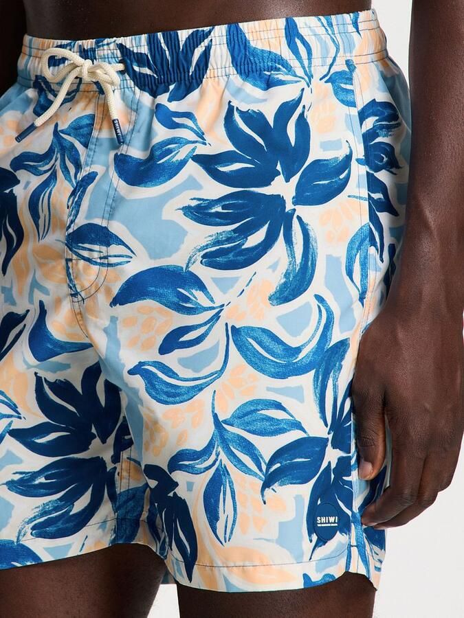 SHIWI Heren Zwembroeken Men Mike Swim Shorts 7 Inch Floral Leafs Multi - Foto 11