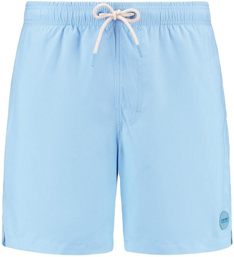 SHIWI Heren Zwembroeken Men Mike Swim Shorts 7 Inch Solid Lichtblauw - Foto 9