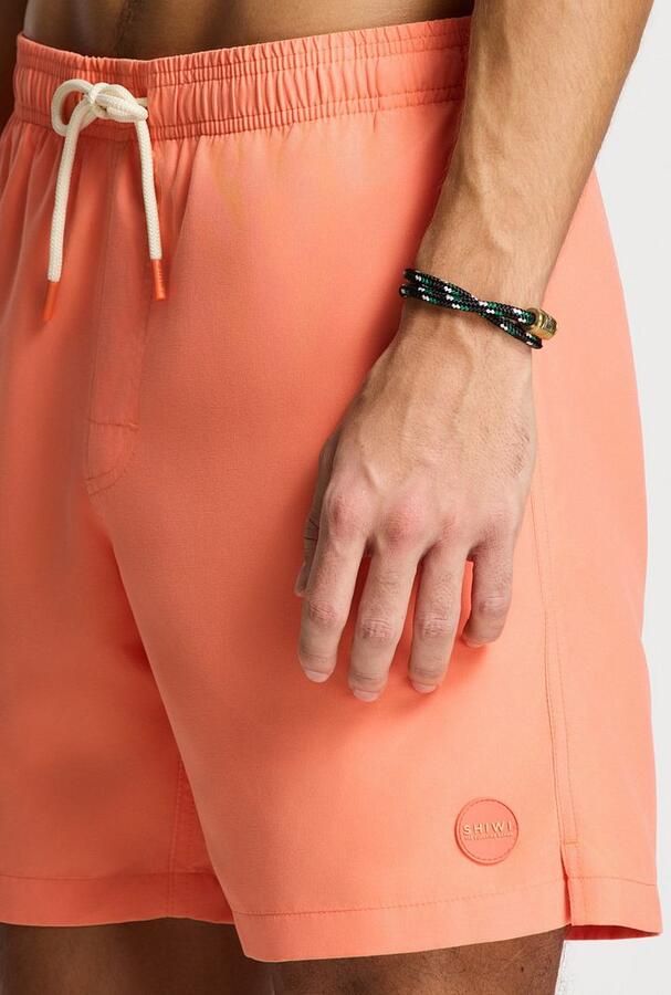 SHIWI Heren Zwembroeken Men Mike Swim Shorts 7 Inch Solid Oranje - Foto 10