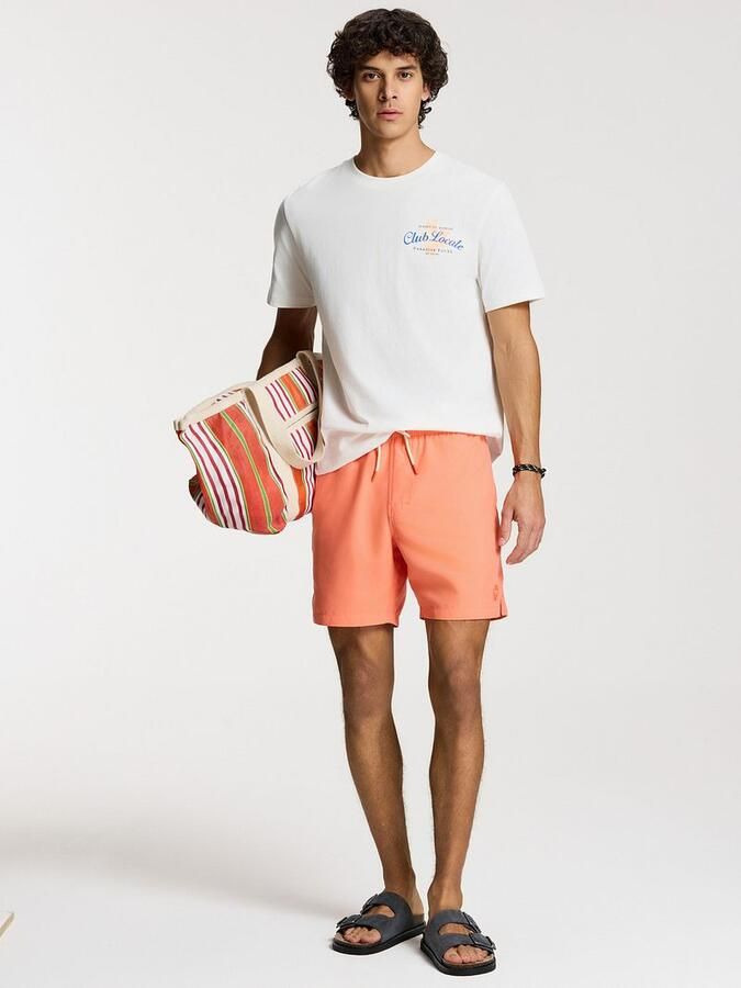 SHIWI Heren Zwembroeken Men Mike Swim Shorts 7 Inch Solid Oranje - Foto 9