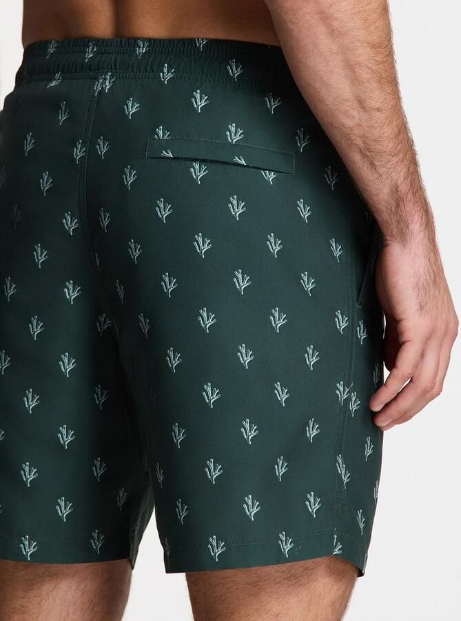 SHIWI Heren Zwembroeken Men Mike Swim Shorts 7 Inch Sketched Coral Groen - Foto 9