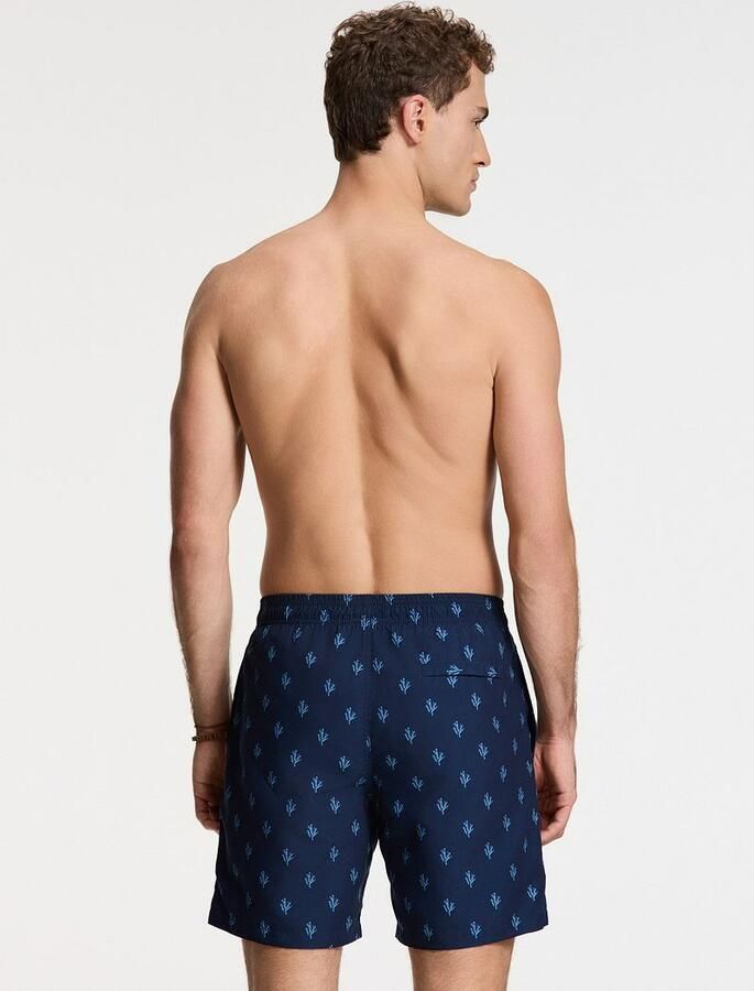 SHIWI Heren Zwembroeken Men Mike Swim Shorts 7 Inch Sketched Coral Donkerblauw - Foto 7