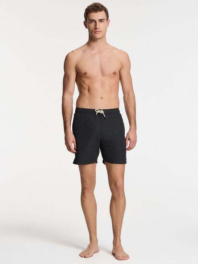 SHIWI Heren Zwembroeken Men Mike Swim Shorts 7 Inch Solid Zwart - Foto 7