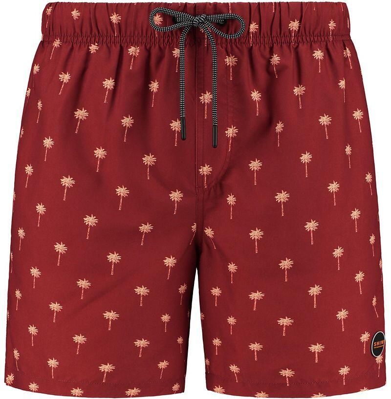 SHIWI Heren Zwembroeken Men Swimshort Scratched Palm Rood - Foto 4