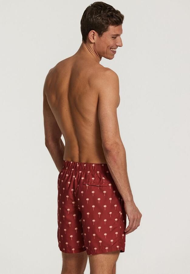 SHIWI Heren Zwembroeken Men Swimshort Scratched Palm Rood - Foto 2