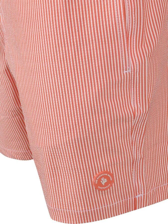 Shiwi Zwembroek Pete Seersucker Orange Stripe - Foto 3