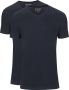 Slater T-shirt 2-pack Basic Fit T-shirt V-hals Navy - Thumbnail 1