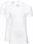 Slater T-shirt 2-pack Stretch Diepe V-hals T-shirt Wit - Thumbnail 1