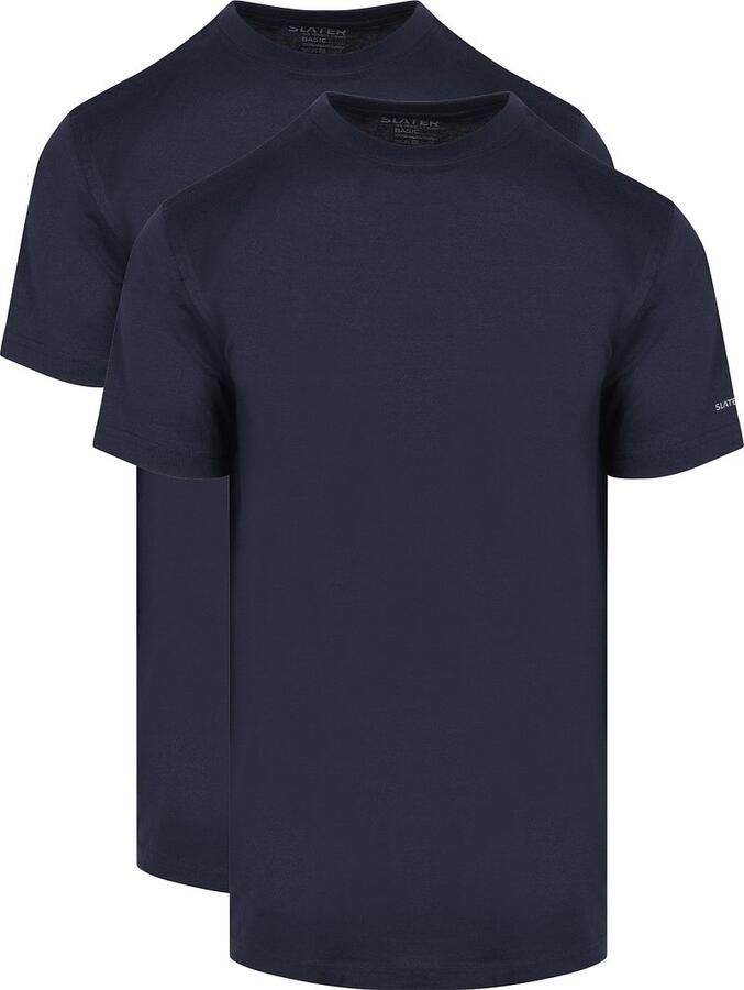 Slater Regular fit Heren T-shirt Ronde hals 2-pack - Foto 3