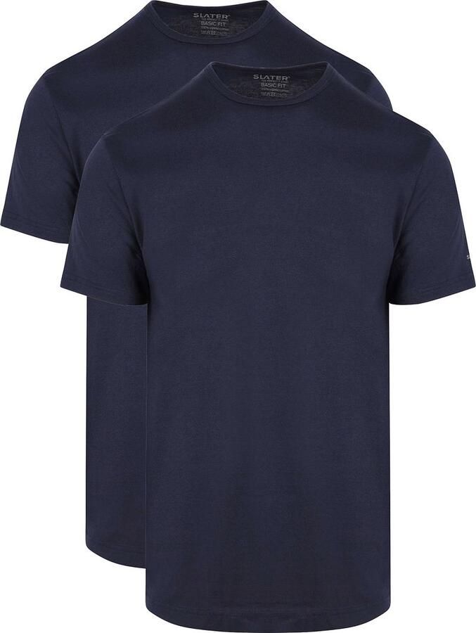 Slater Regular fit Heren T-shirt Ronde hals 2-pack - Foto 3