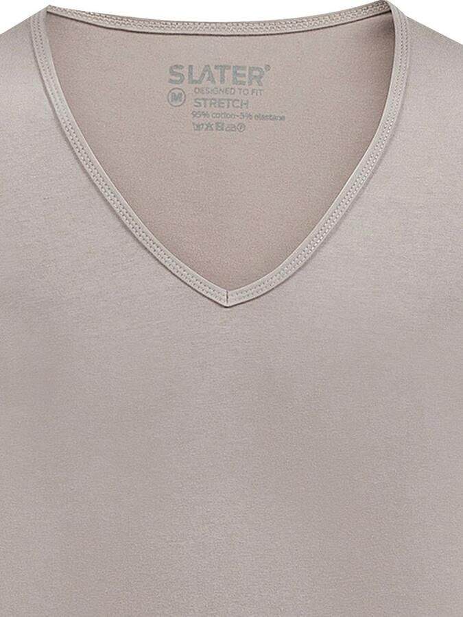 Slater T-shirt 2-pack Stretch Onzichtbaar Ondershirt V-hals - Foto 2