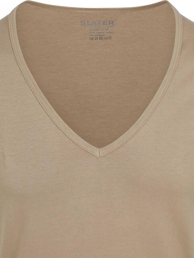 Slater T-shirt 2-pack Stretch Onzichtbaar Ondershirt V-hals - Foto 4