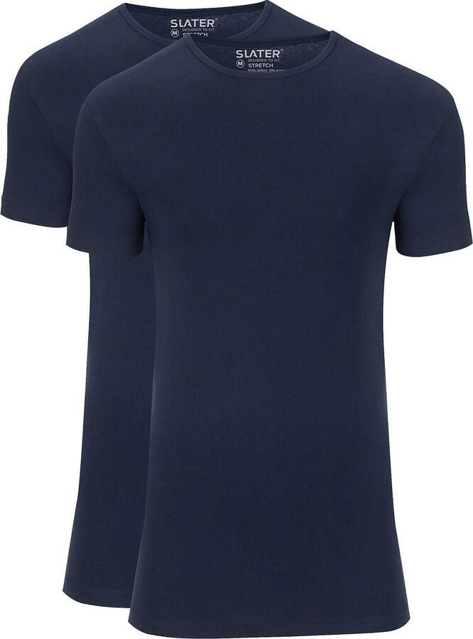 Slater Stretch Heren T-shirt Ronde hals 2-pack - Foto 5