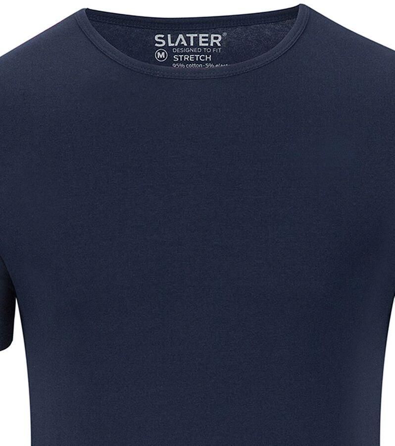 Slater Stretch Heren T-shirt Ronde hals 2-pack - Foto 2